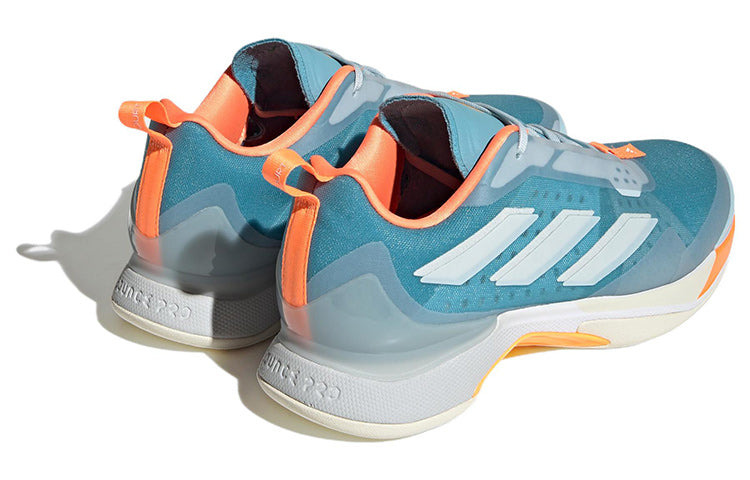 (WMNS) adidas Avacourt Tennis Shoes 'Preloved Blue Orange' HQ8403 - 4