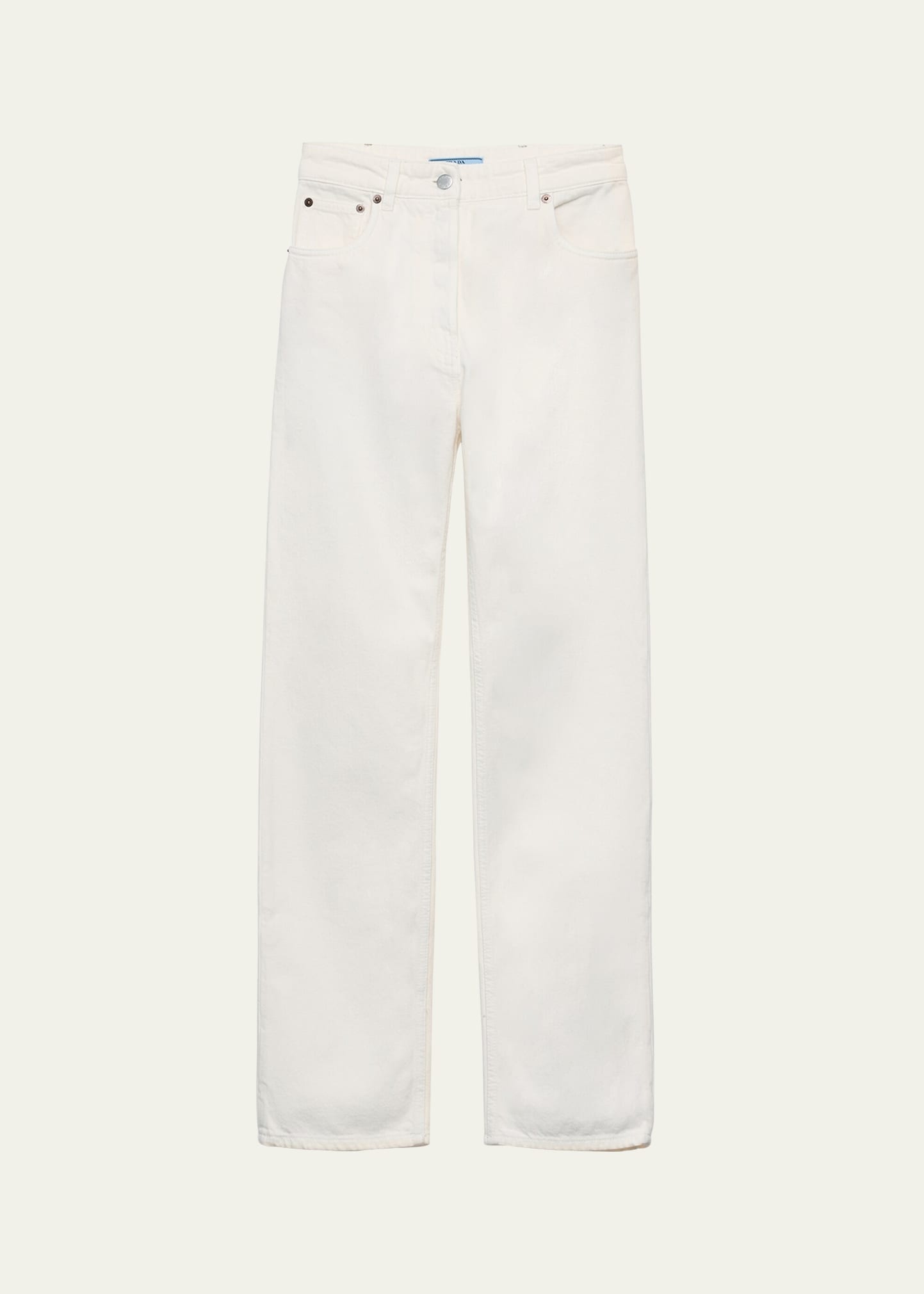 Denim Straight Leg Pants - 1