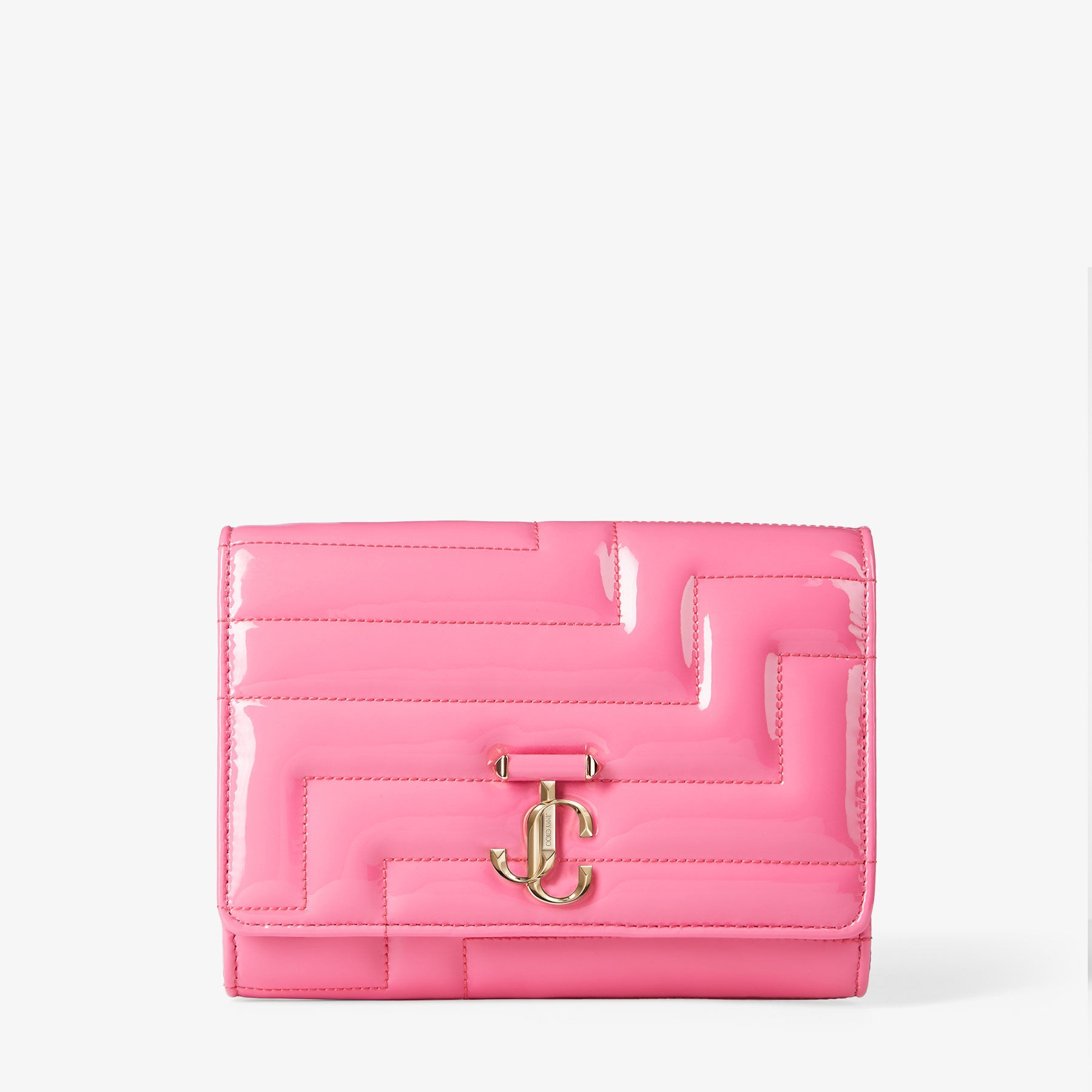 Varenne Avenue Clutch
Candy Pink Quilted Patent Clutch with Plexi Strap - 6