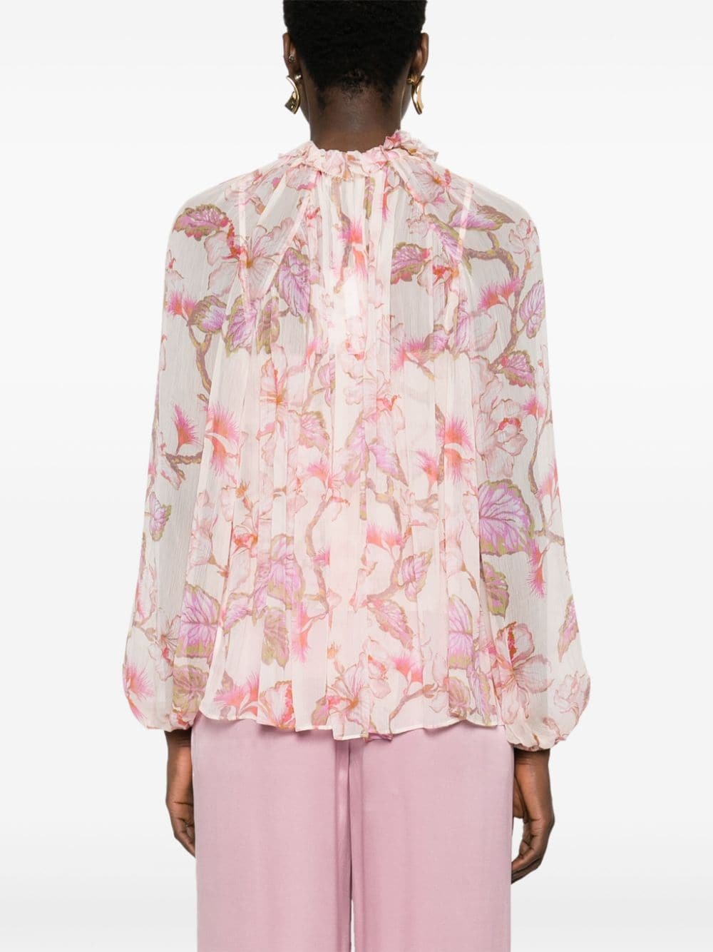 Matchmaker Billow floral-print blouse - 4