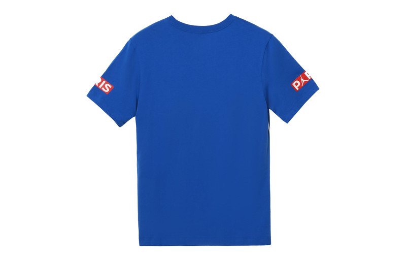 Jordan Air Jordan SS20 As J Psg Logo Tee Paris Saint-Germain Short Sleeve Men's Blue BQ8385-480 outlook