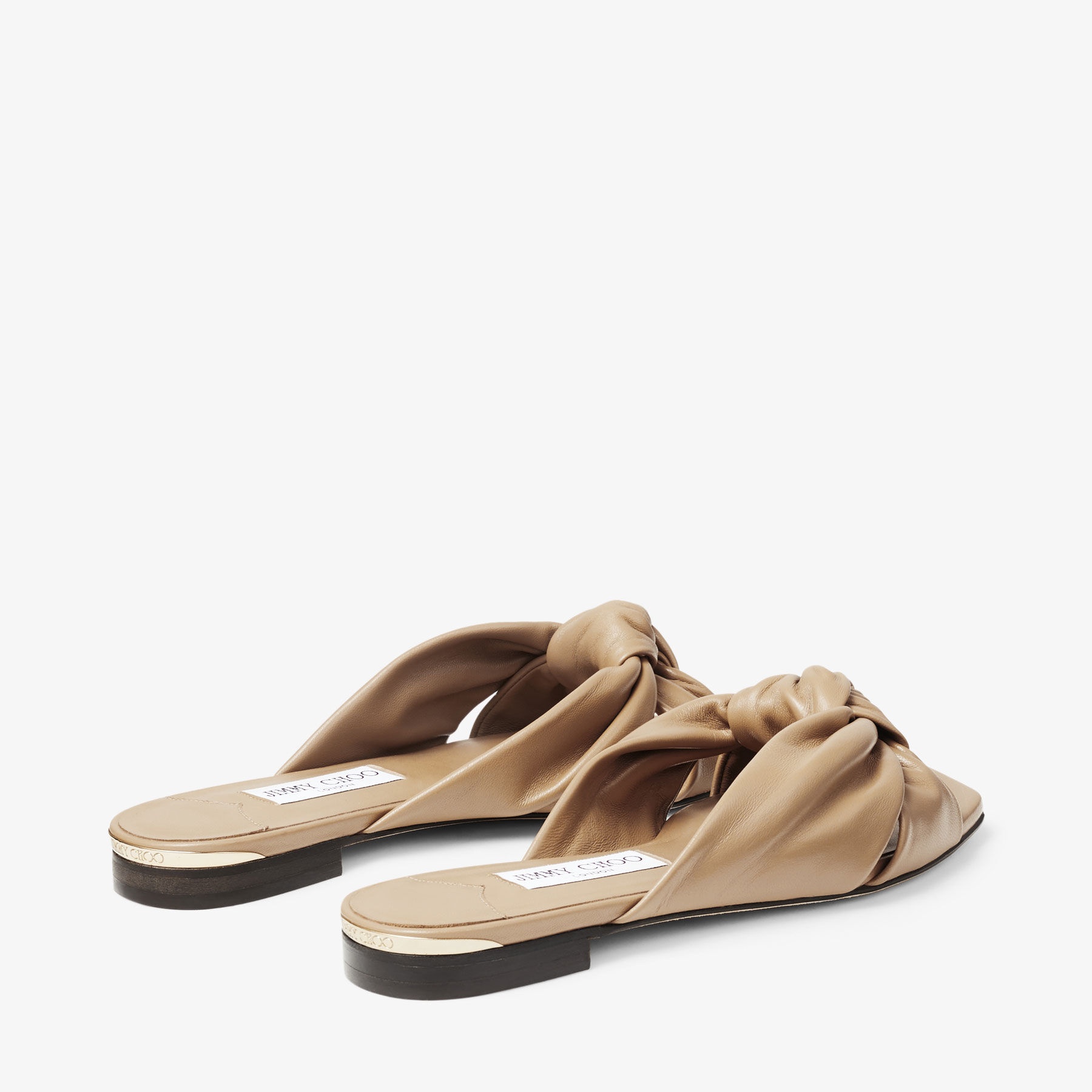 Avenue Flat
Biscuit Nappa Leather Flat Sandals - 5