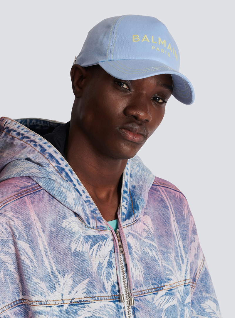 Cotton cap with Balmain Paris embroidery 6