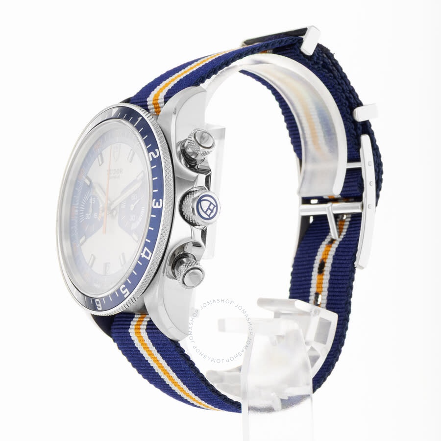 Pre-owned Tudor Heritage Chrono Chronograph Automatic Blue Dial Men's Watch 70330B - 6