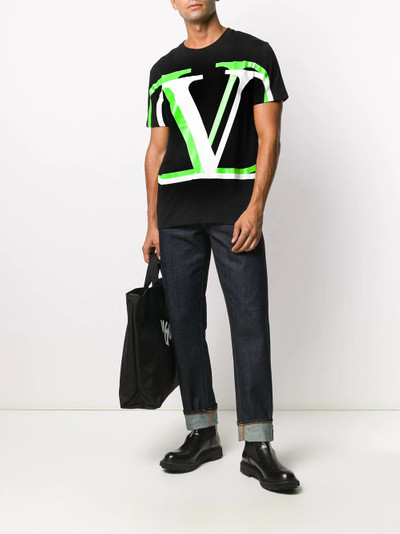 Valentino logo print short-sleeved T-shirt outlook