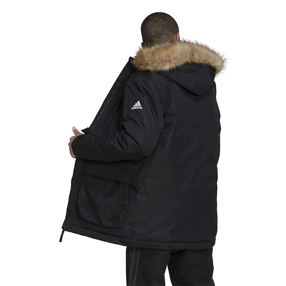adidas Utilitas Hooded Parka Jacket 'Black' GT1699 - 3