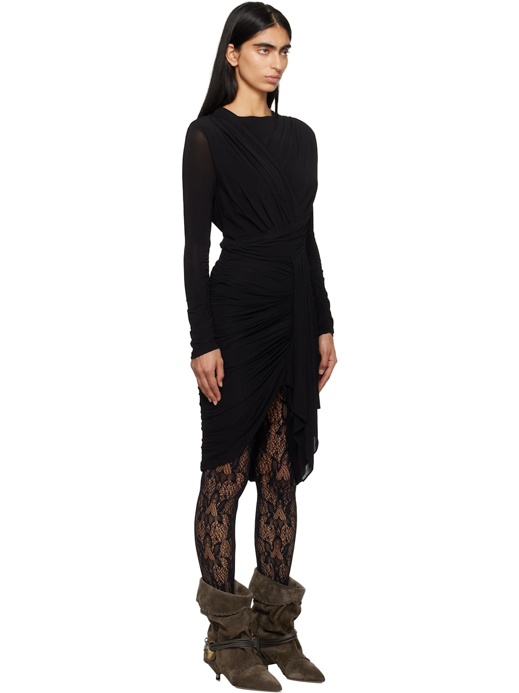Black Zorah Midi Dress - 2