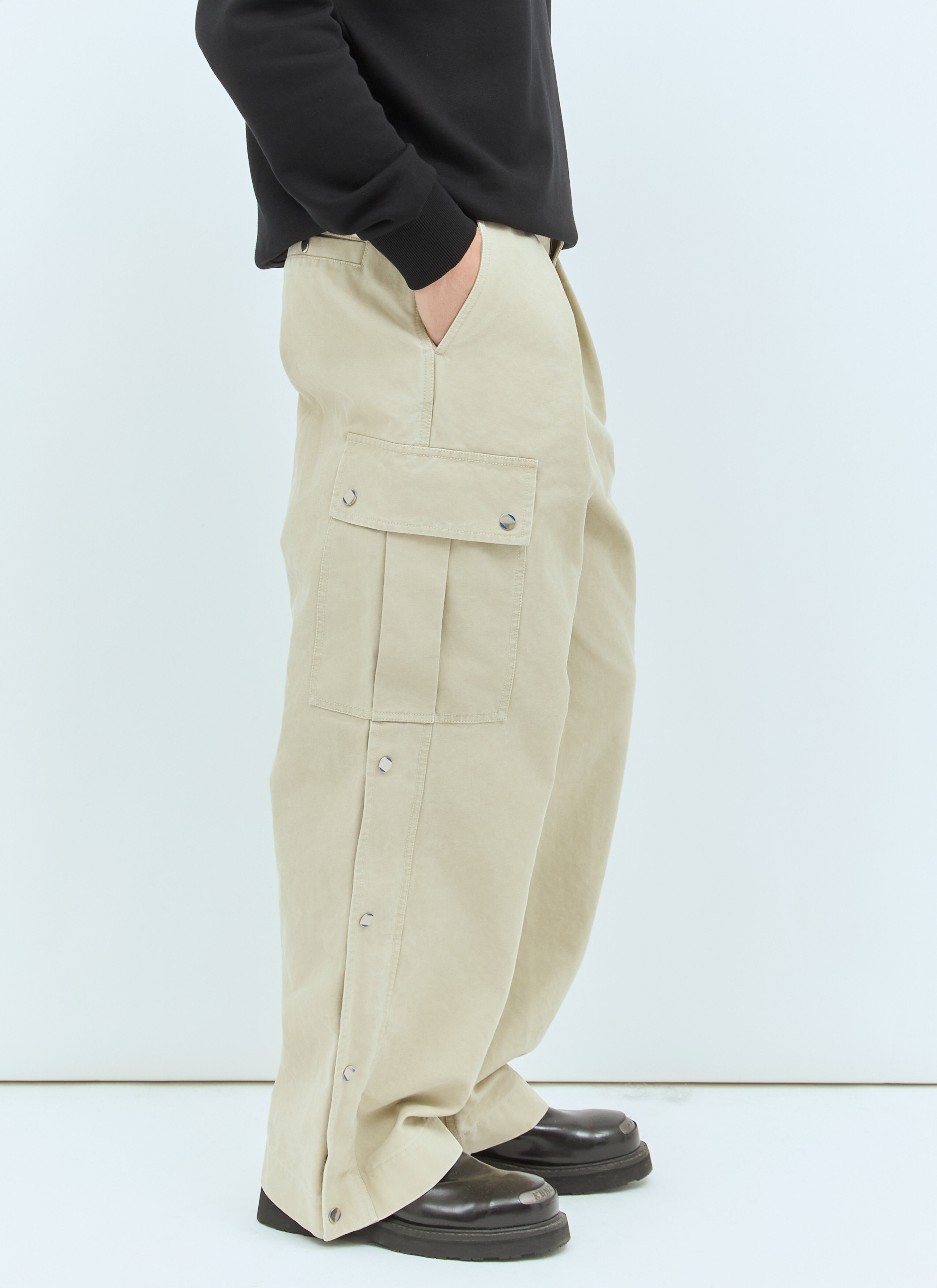 Cotton Cargo Pants - 4