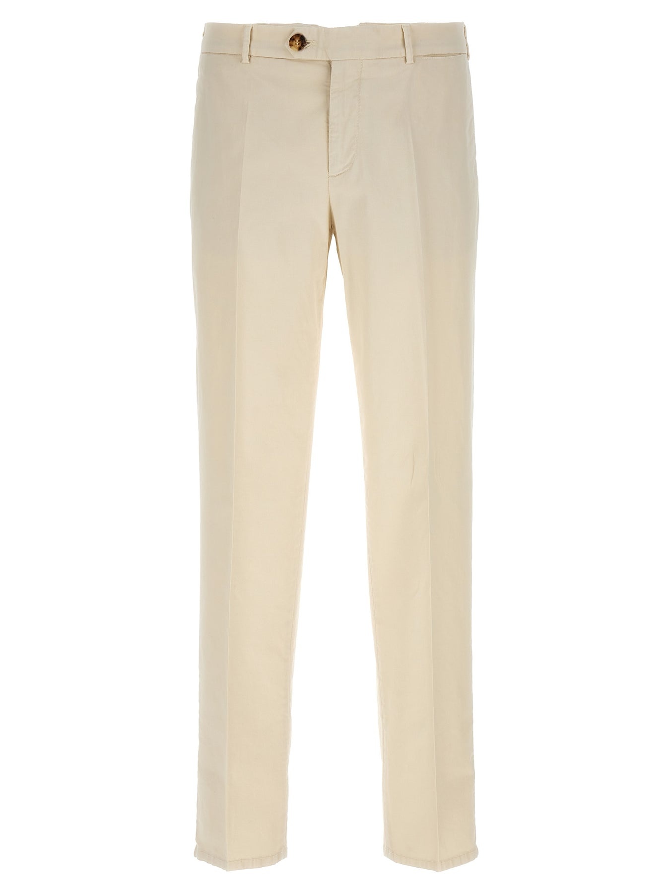 Cotton Trousers Pants White - 1