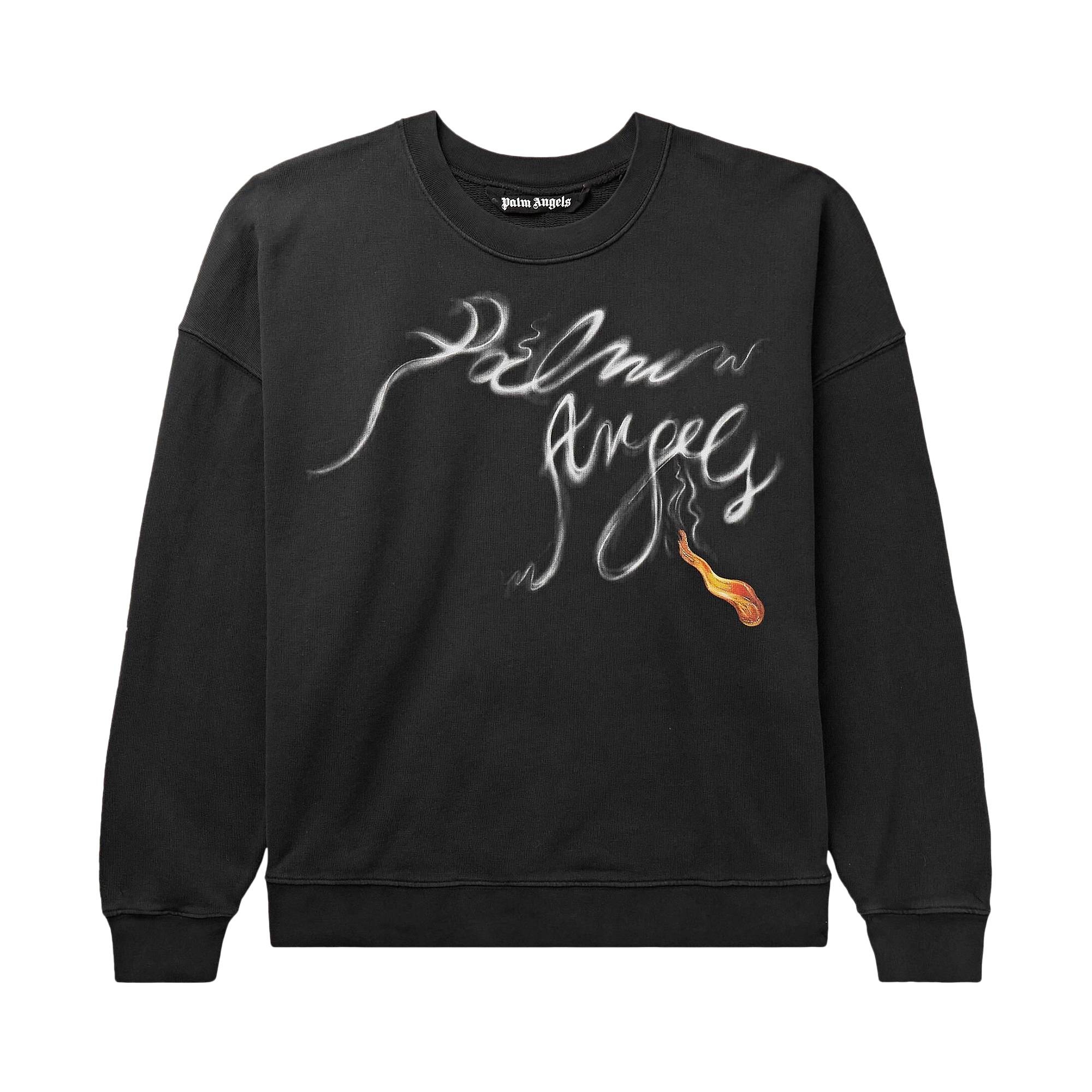 Palm Angels Foggy Sweatshirt 'Black White' - 1