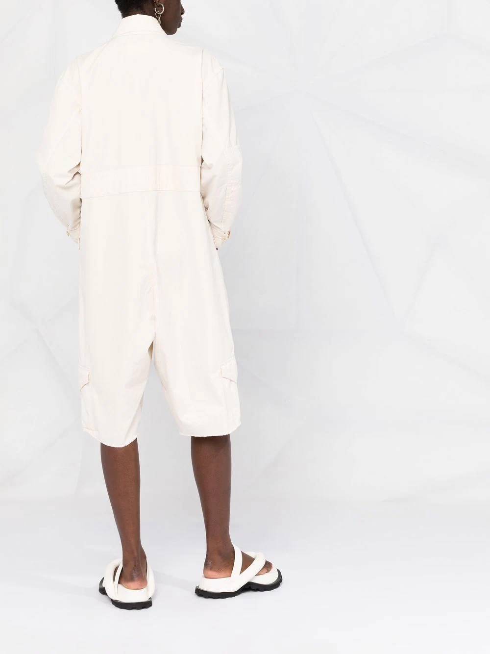 pocket-detail knee-length playsuit - 4