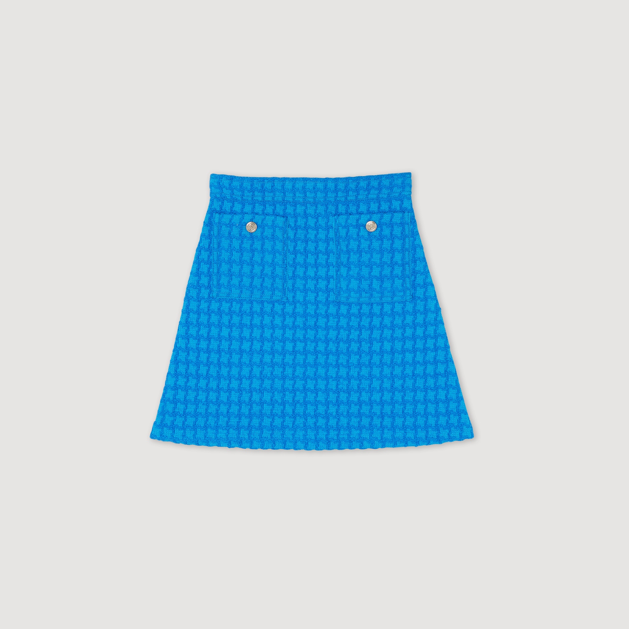 Short tweed skirt - 1