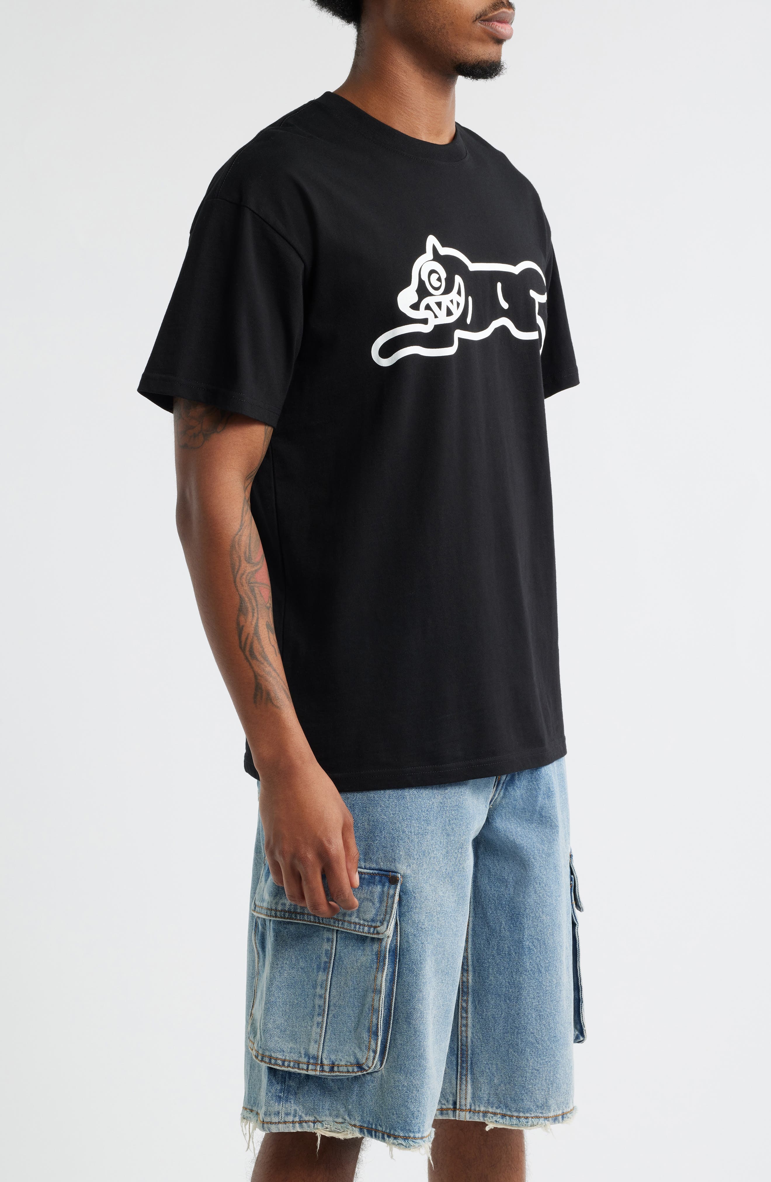 ICECREAM Checker Graphic T-Shirt in Black at Nordstrom - 3