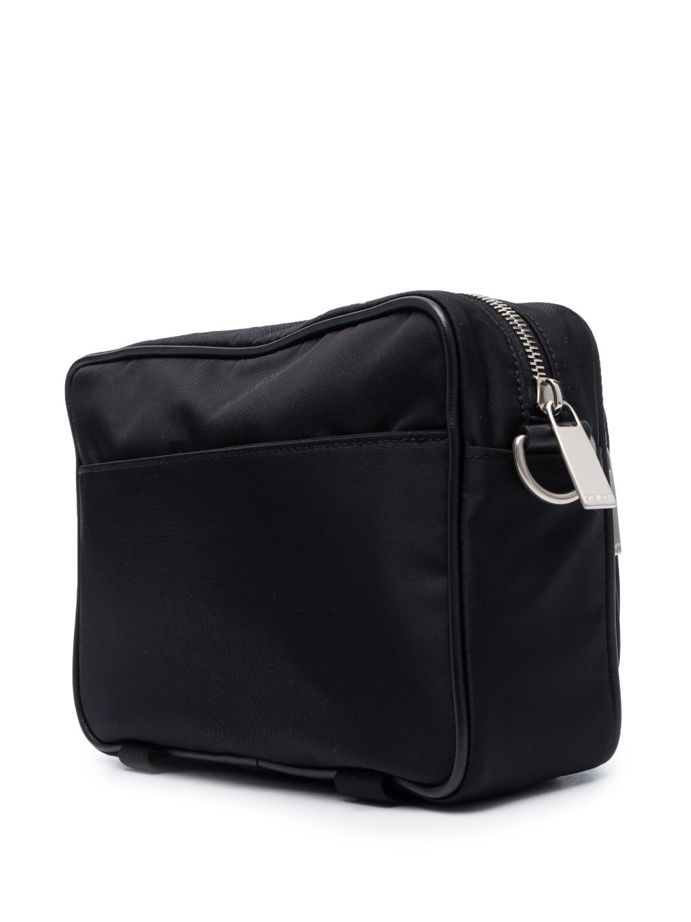 Off-White c/o Virgil Abloh Logo Print Double Pouch Shoulder Bag in Black  for Men