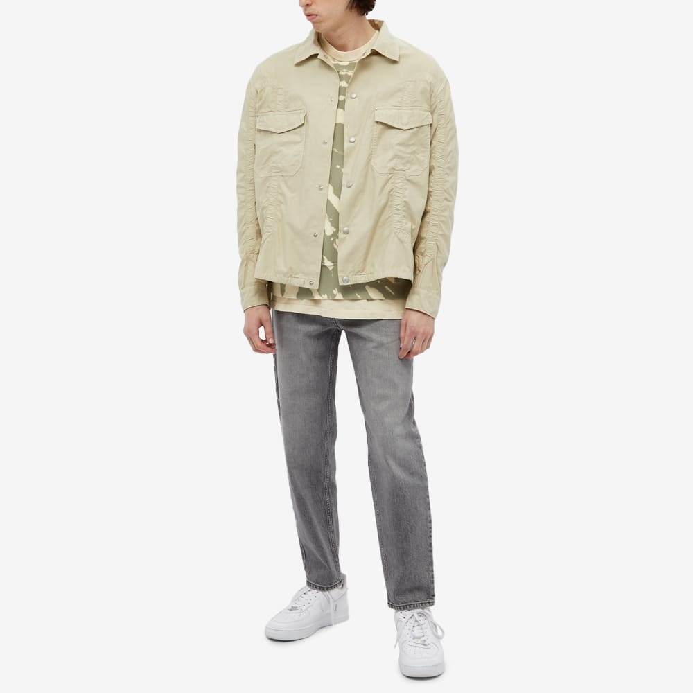 John Elliott Cotton Poplin Frame Snap Overshirt - 6