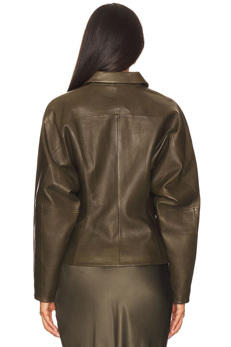 THE SEI Fitted Leather Jacket outlook