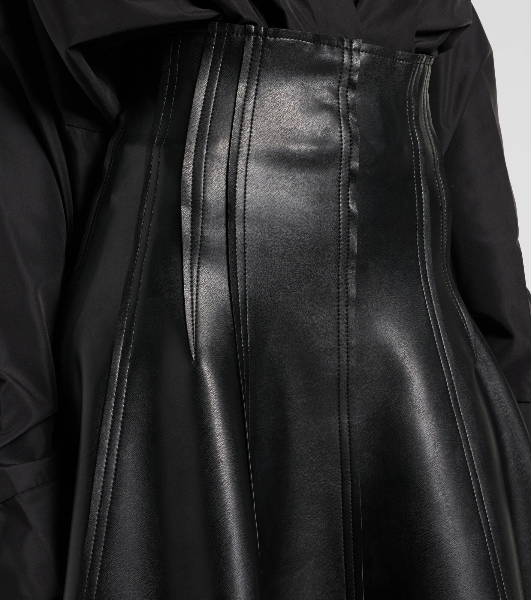 Grace faux leather midi skirt - 4