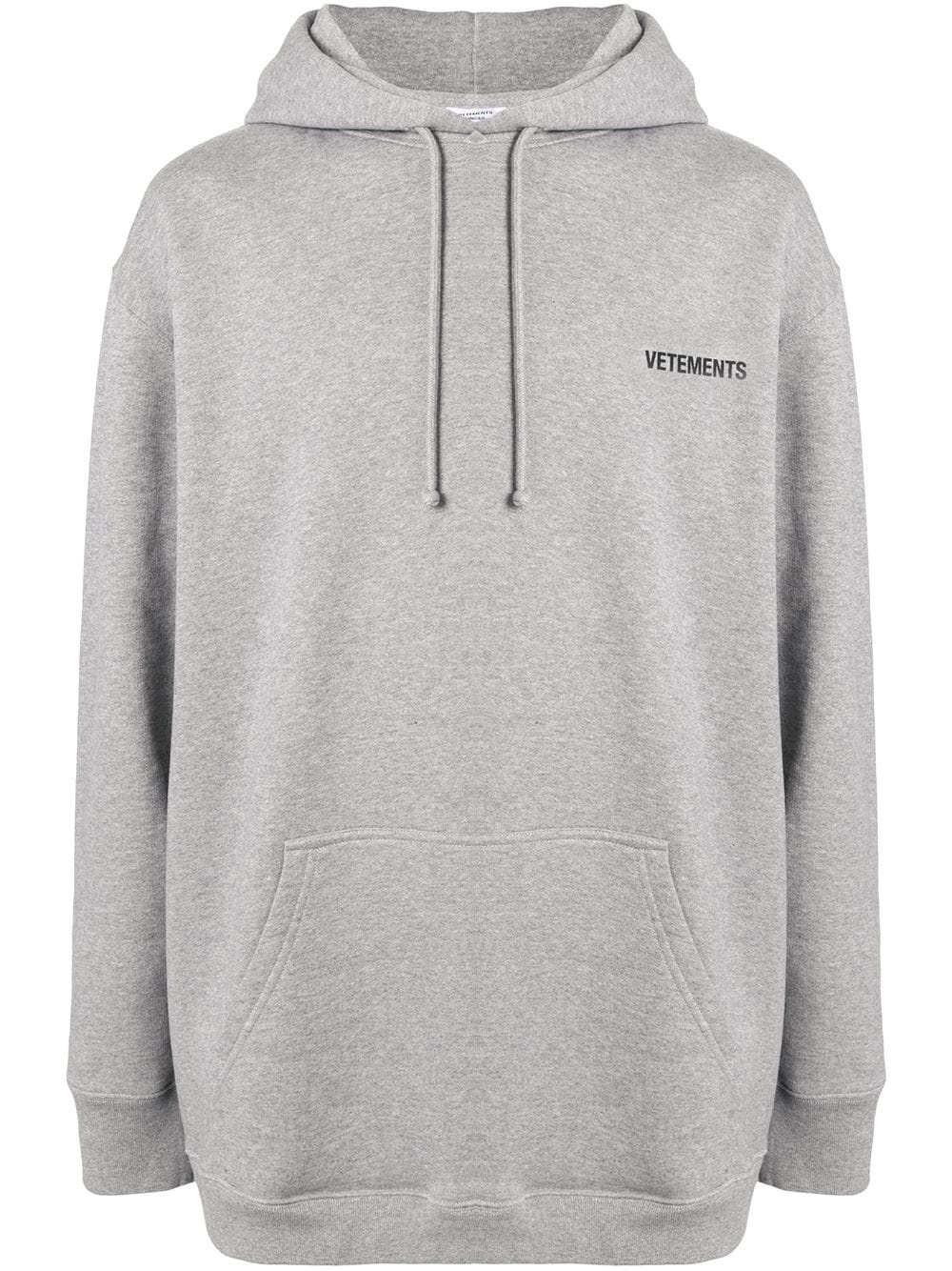 logo print hoodie - 1