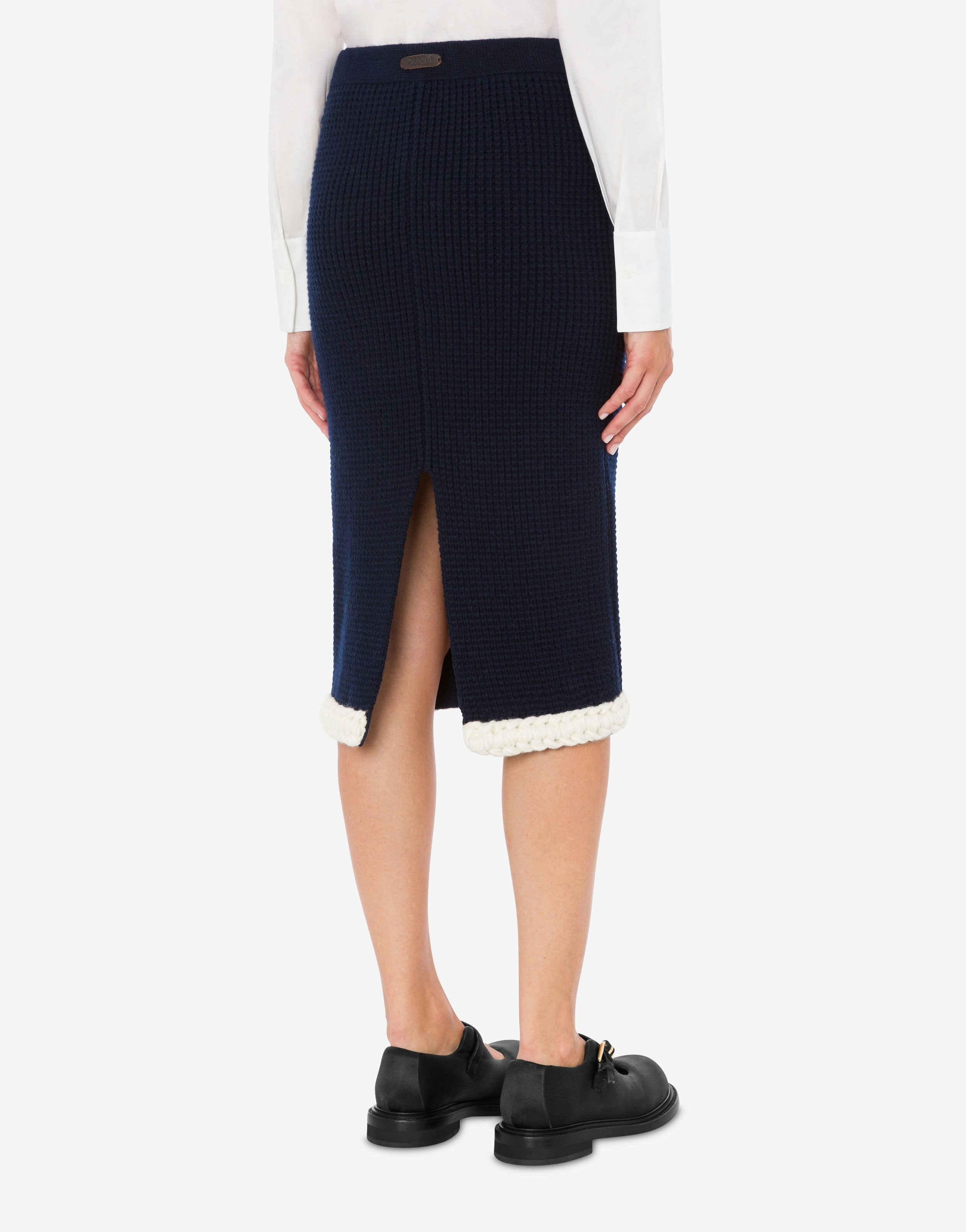 SKIRT IN SUPERFINE LAMBSWOOL - 3