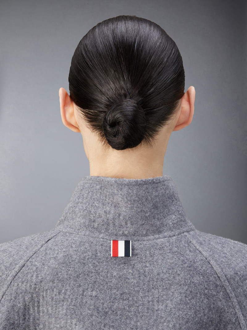 Wool Cashmere Funnel Neck Coat 4