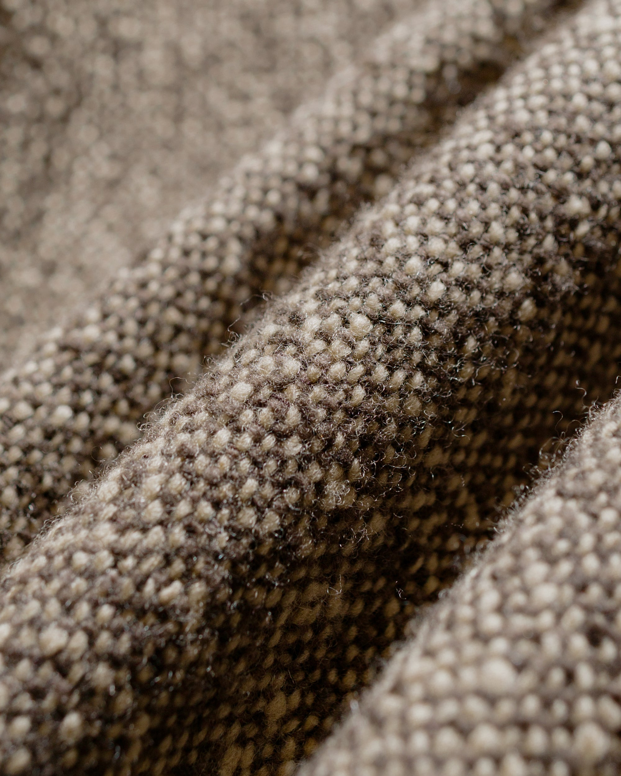 Homespun Tweed Zip Blouson Brown - 6