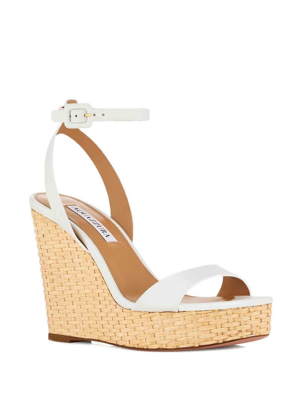 110mm Sunseeker leather wedge espadrilles - 2