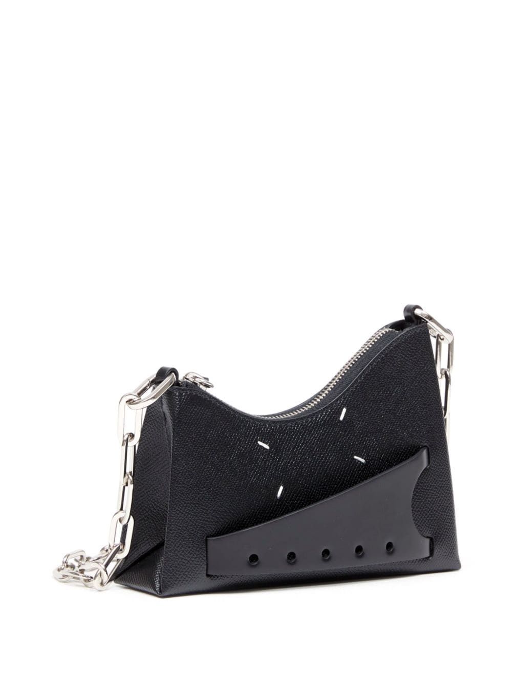 micro Snatched leather shoulder bag - 3