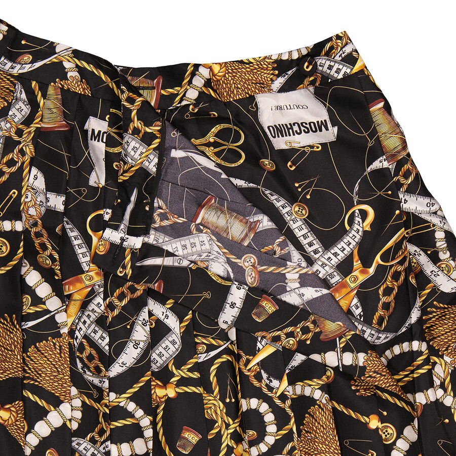 Moschino Allover Sartorial Pleated Skirt - 2