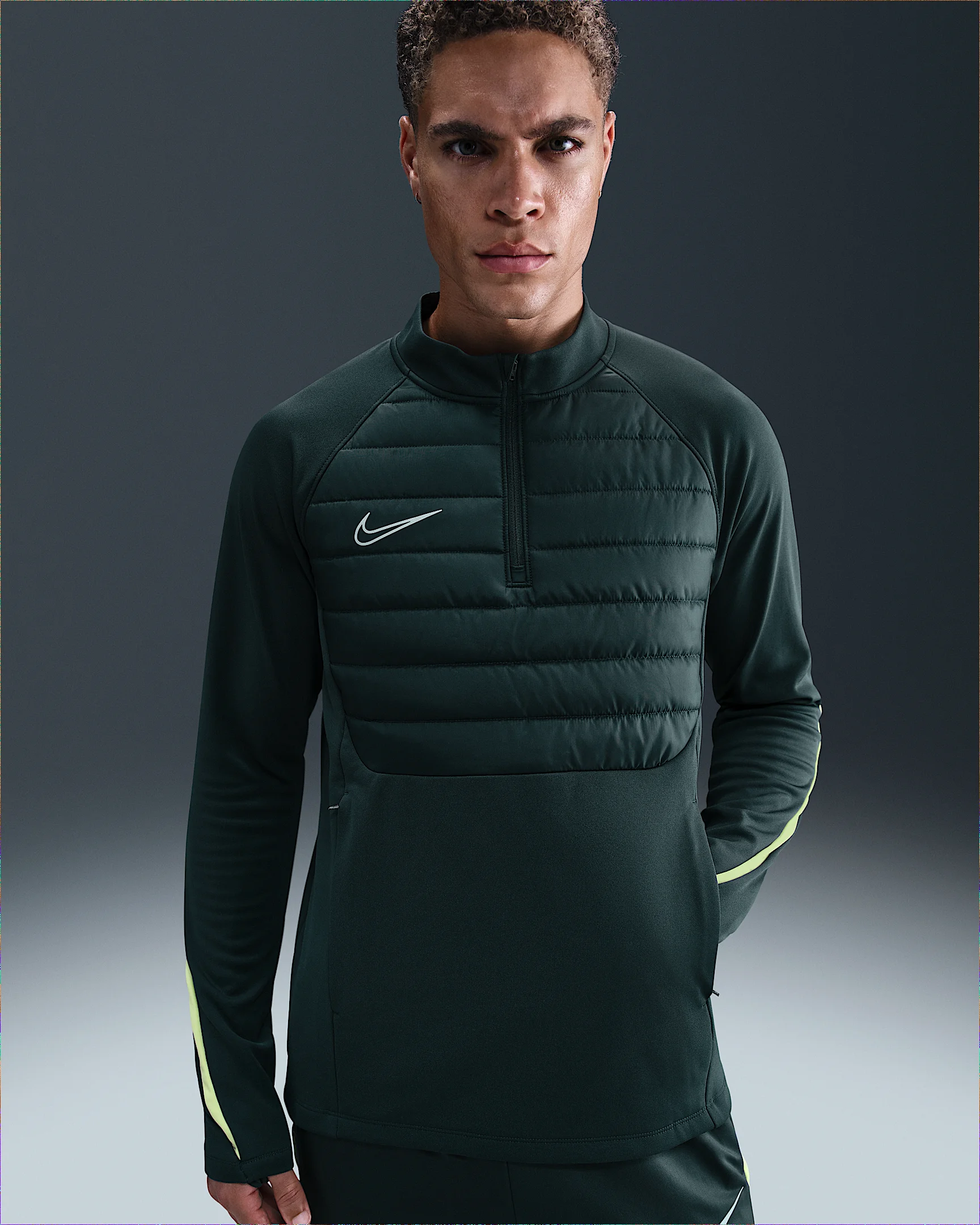 Nike Academy Winter Warrior Men's Therma-FIT 1/2-Zip Soccer Top - 1