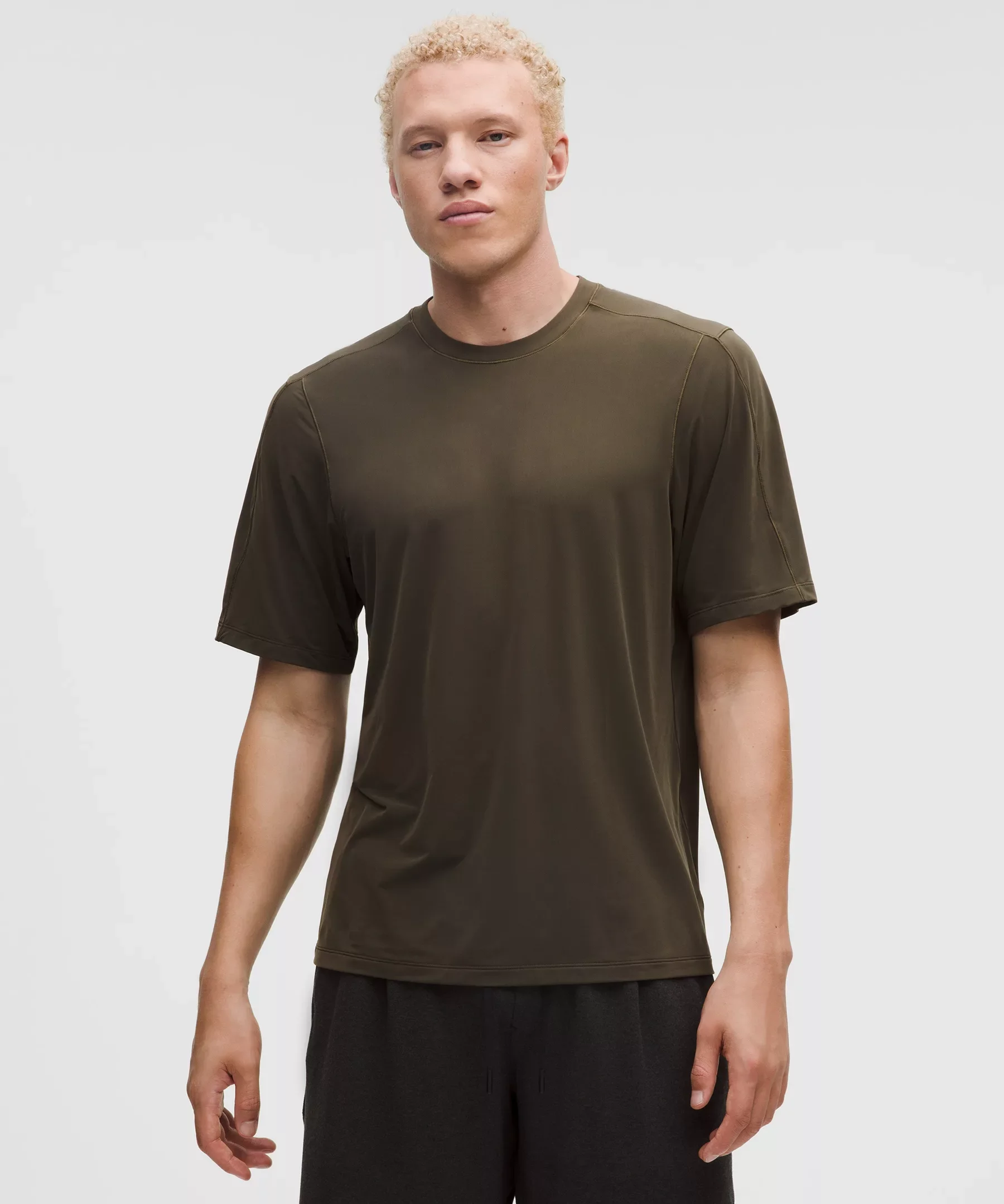 Brushed Yoga Crewneck T-Shirt - 1