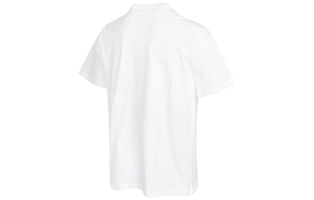 Men's Converse Solid Color Chest Pattern Printing Round Neck Short Sleeve White 10022936-A01 - 2