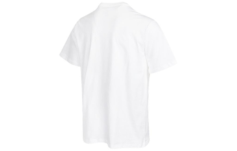 Converse Men's Converse Solid Color Chest Pattern Printing Round Neck Short Sleeve White 10022936-A01 outlook