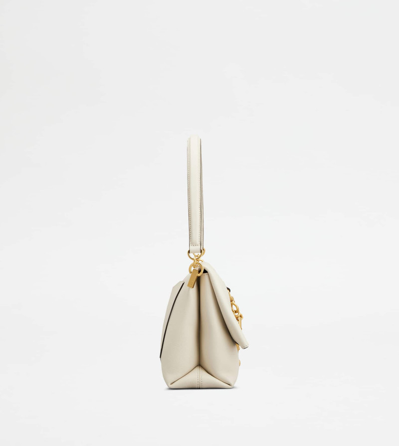 Tod's FLAP BAG IN LEATHER MINI - WHITE outlook