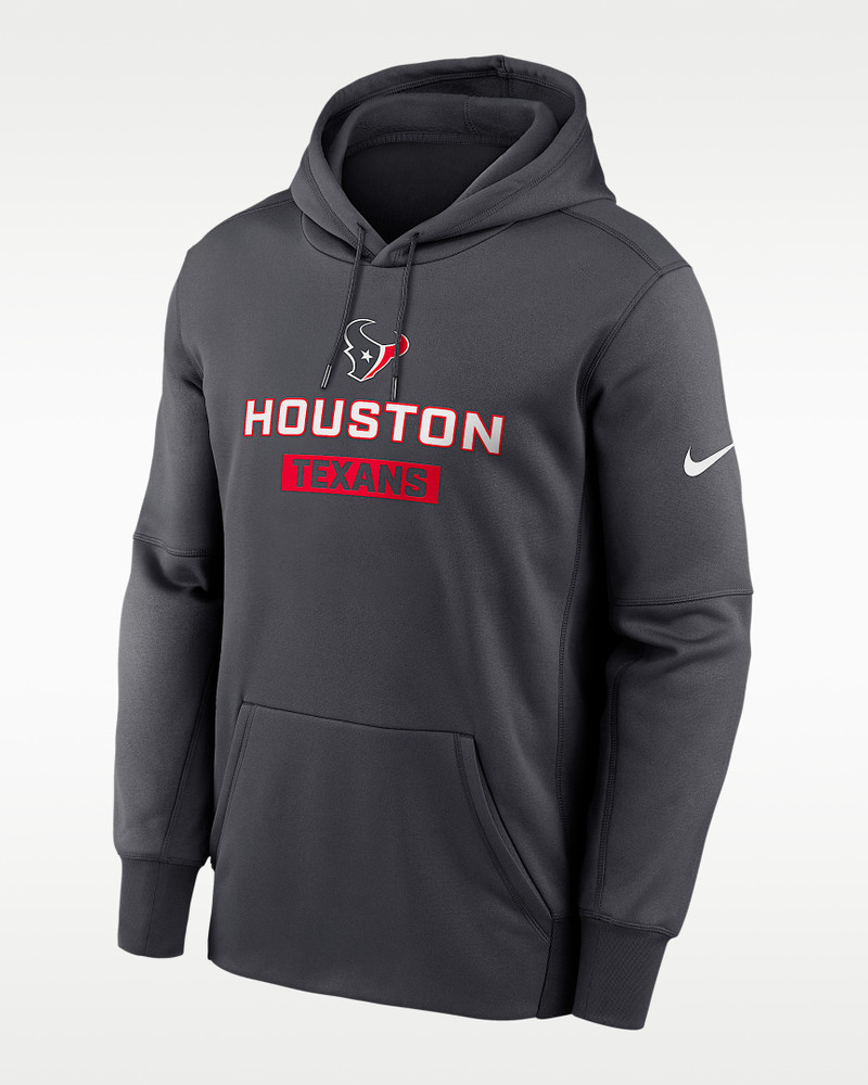 Houston Texans Toss Sweep Men’s Nike Therma NFL Pullover Hoodie 1