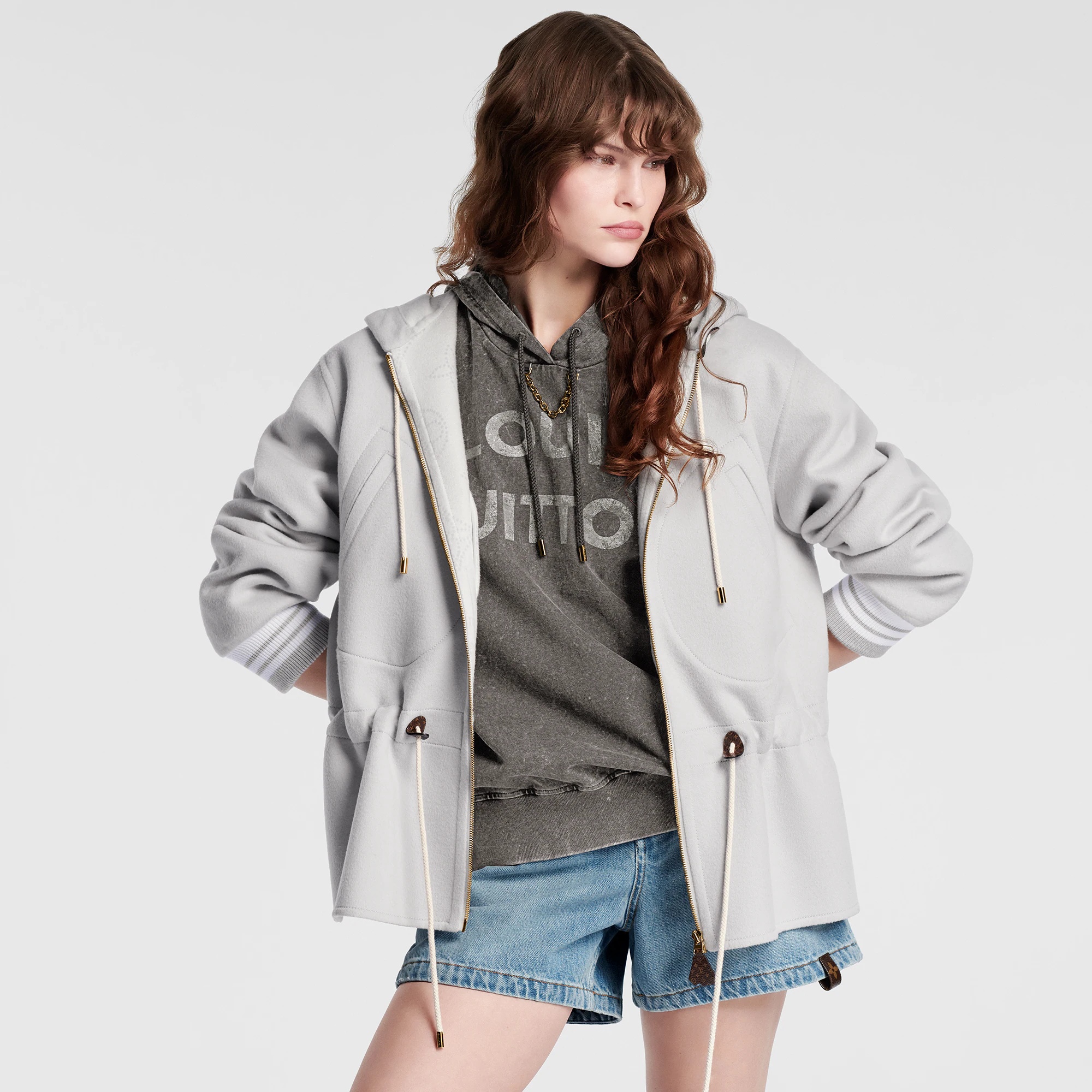 Double Face Hooded Parka - 5