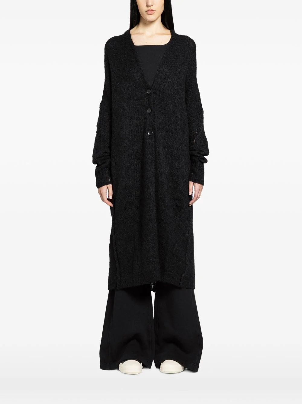 long buttoned cardigan - 1