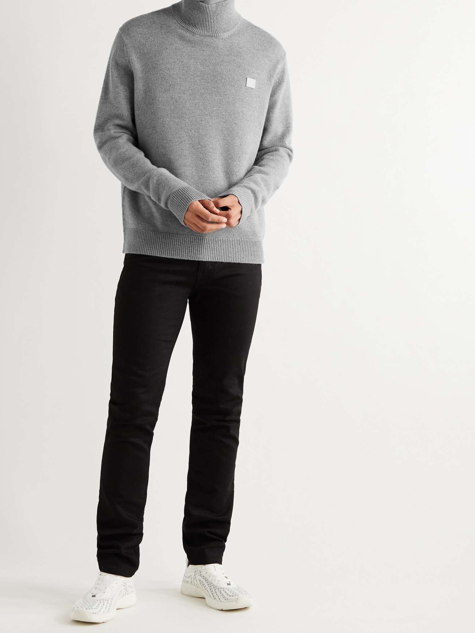 Kurtle Logo-Appliquéd Mélange Wool Rollneck Sweater - 2