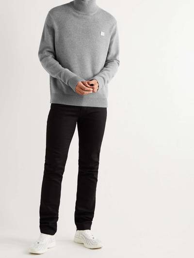 Acne Studios Kurtle Logo-Appliquéd Mélange Wool Rollneck Sweater outlook