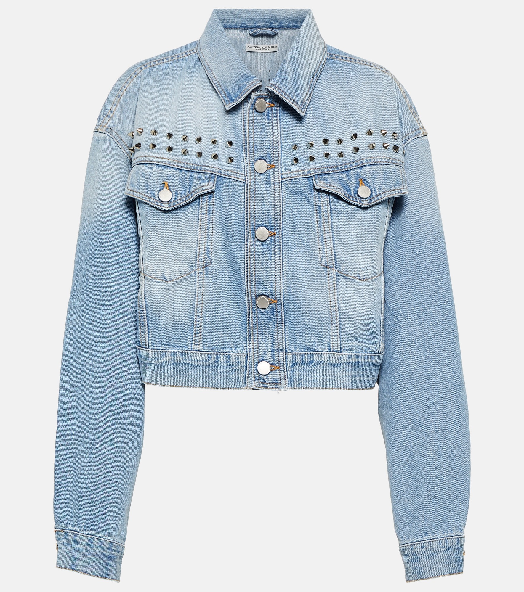 Embellished denim jacket - 1