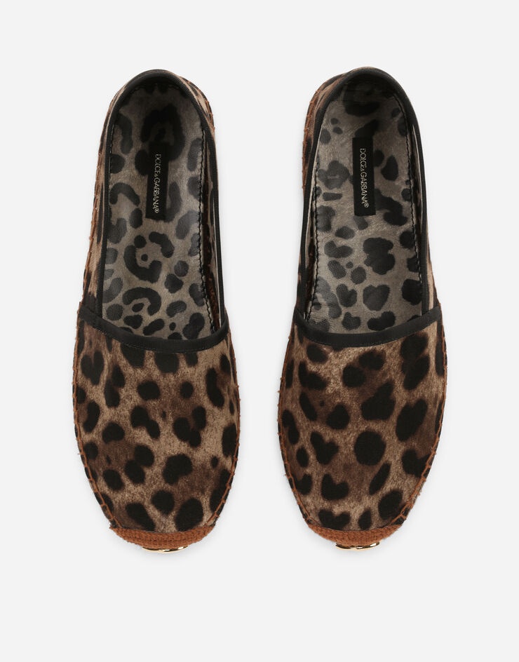 Leopard-print fabric espadrilles - 4