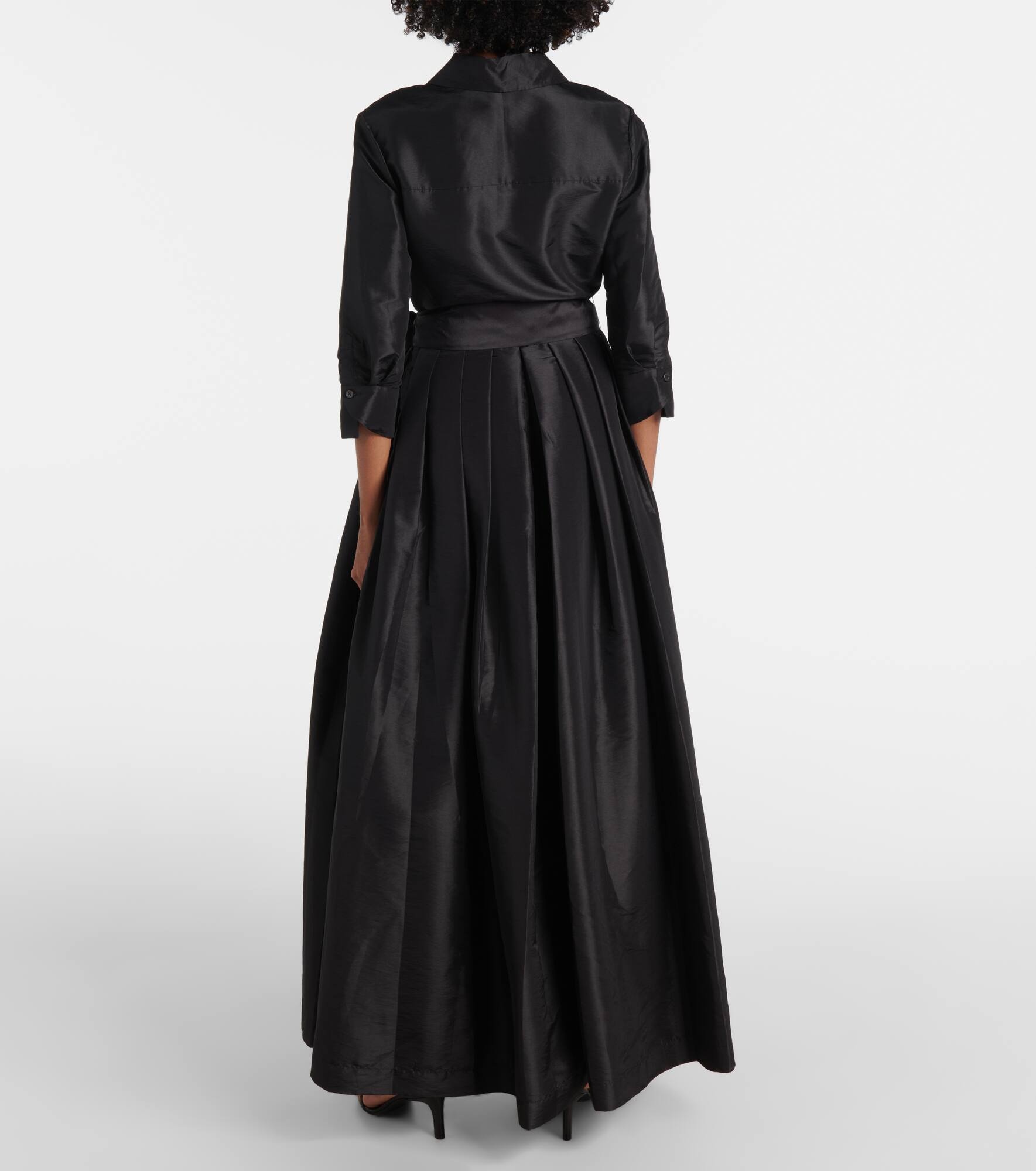 Julip belted taffeta gown - 3