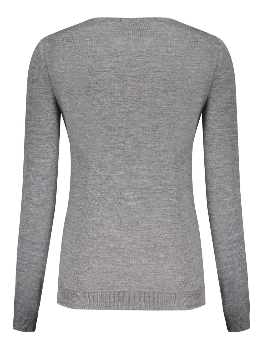 intarsia-knit logo jumper - 2