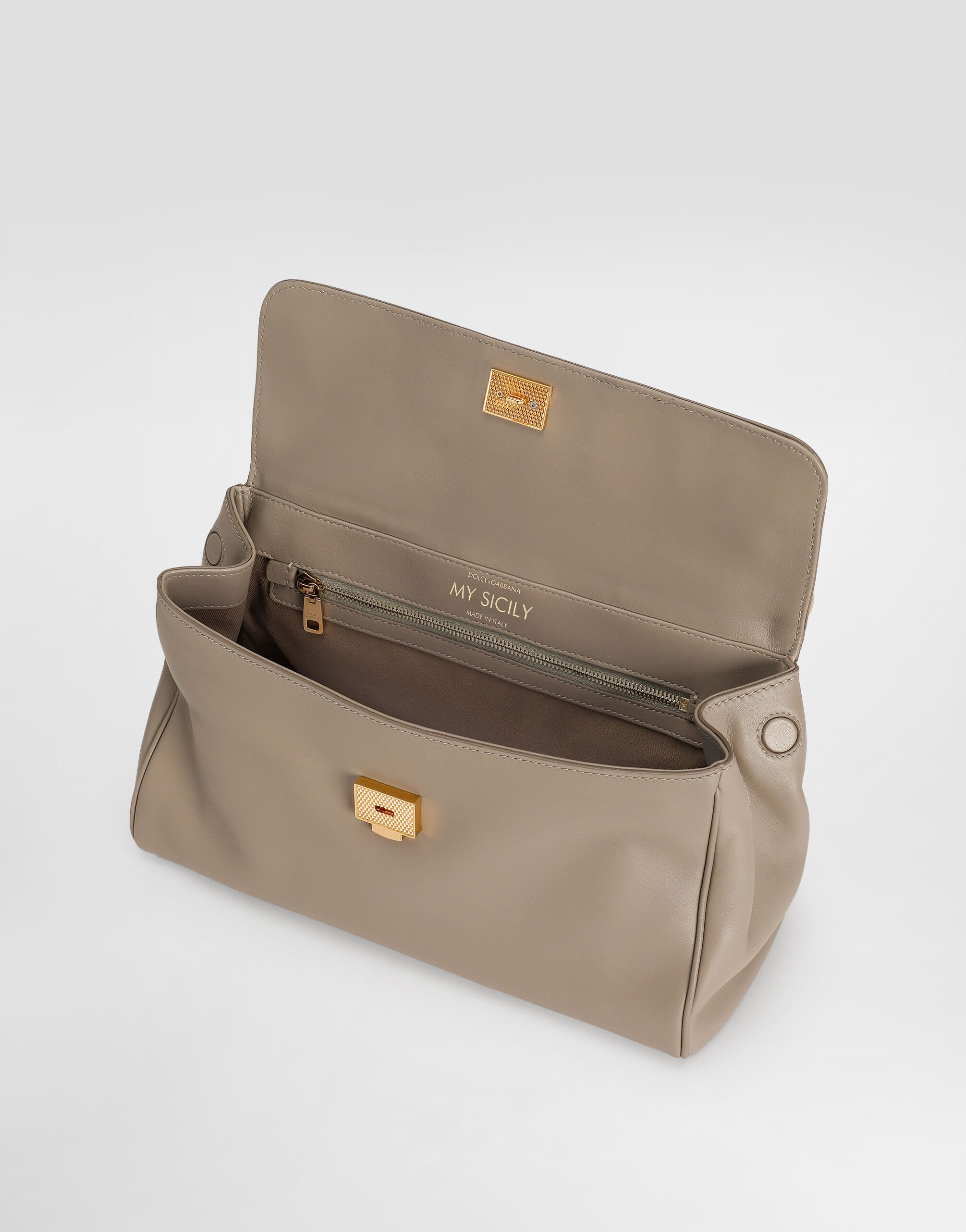 My Sicily handbag in plongé calfskin - 7