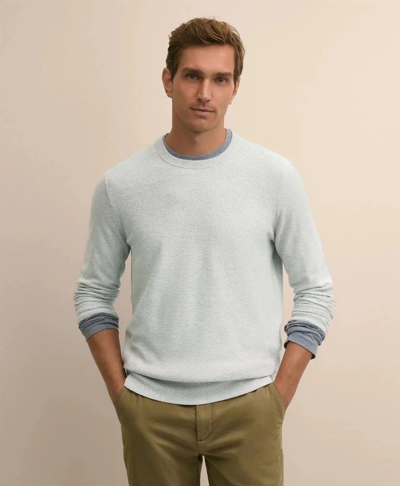 Silk Honeycomb Sweatshirt Sweater - 1