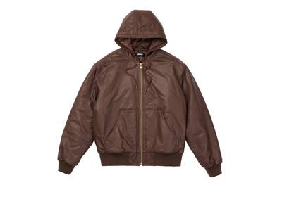 PALACE LEATHER BOSSY JACKET BROWN outlook