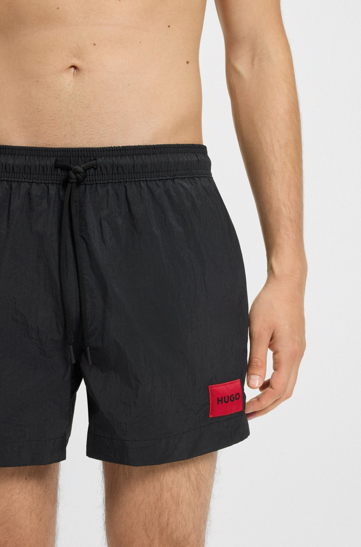 QUICK-DRYING SWIM SHORTS IN RECYCLED MATERIAL WITH LOGO - 3
