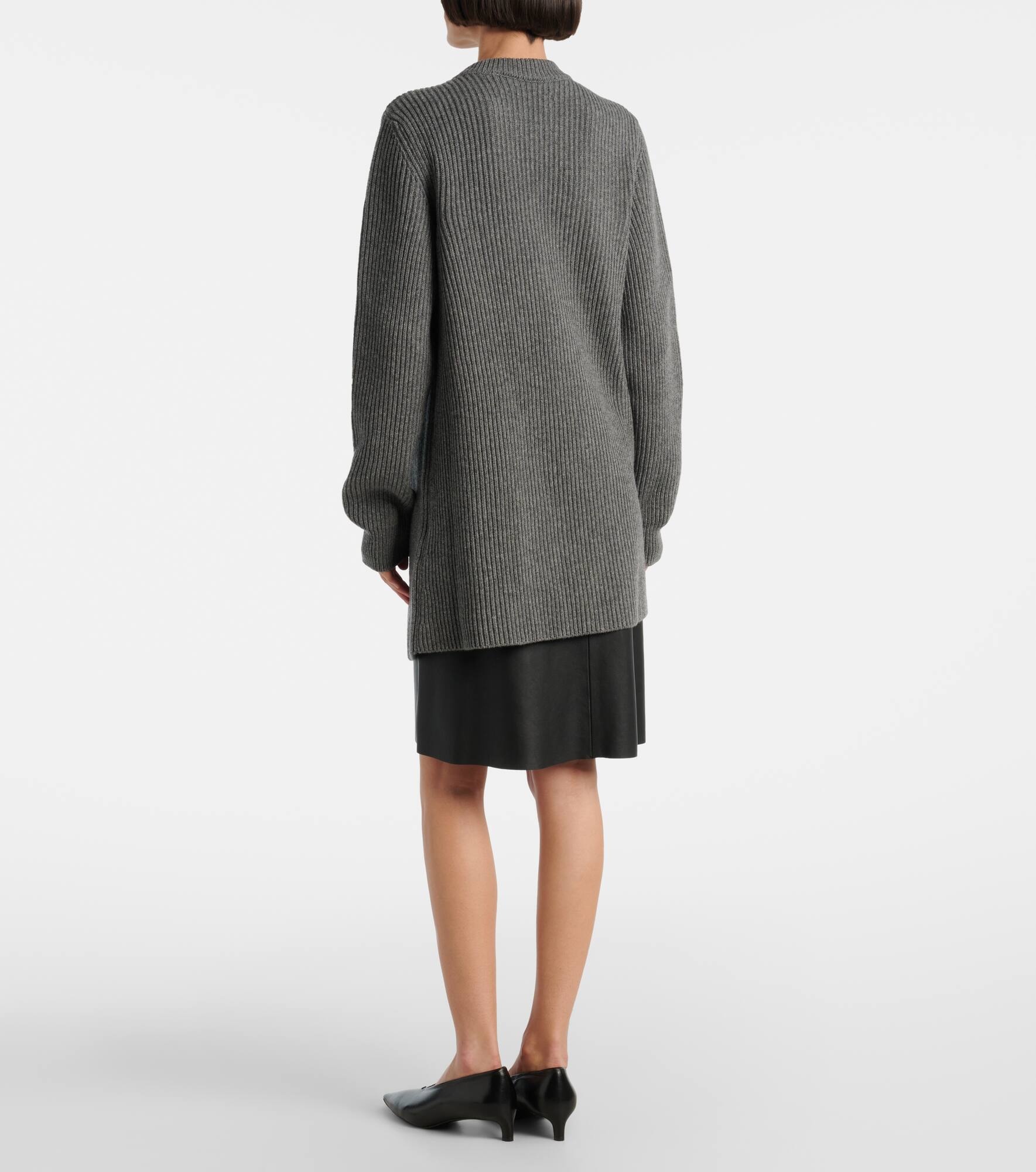 Ribbed-knit wool sweater - 3