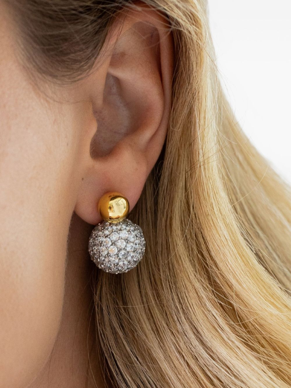 Ida crystal-embellished earrings - 4