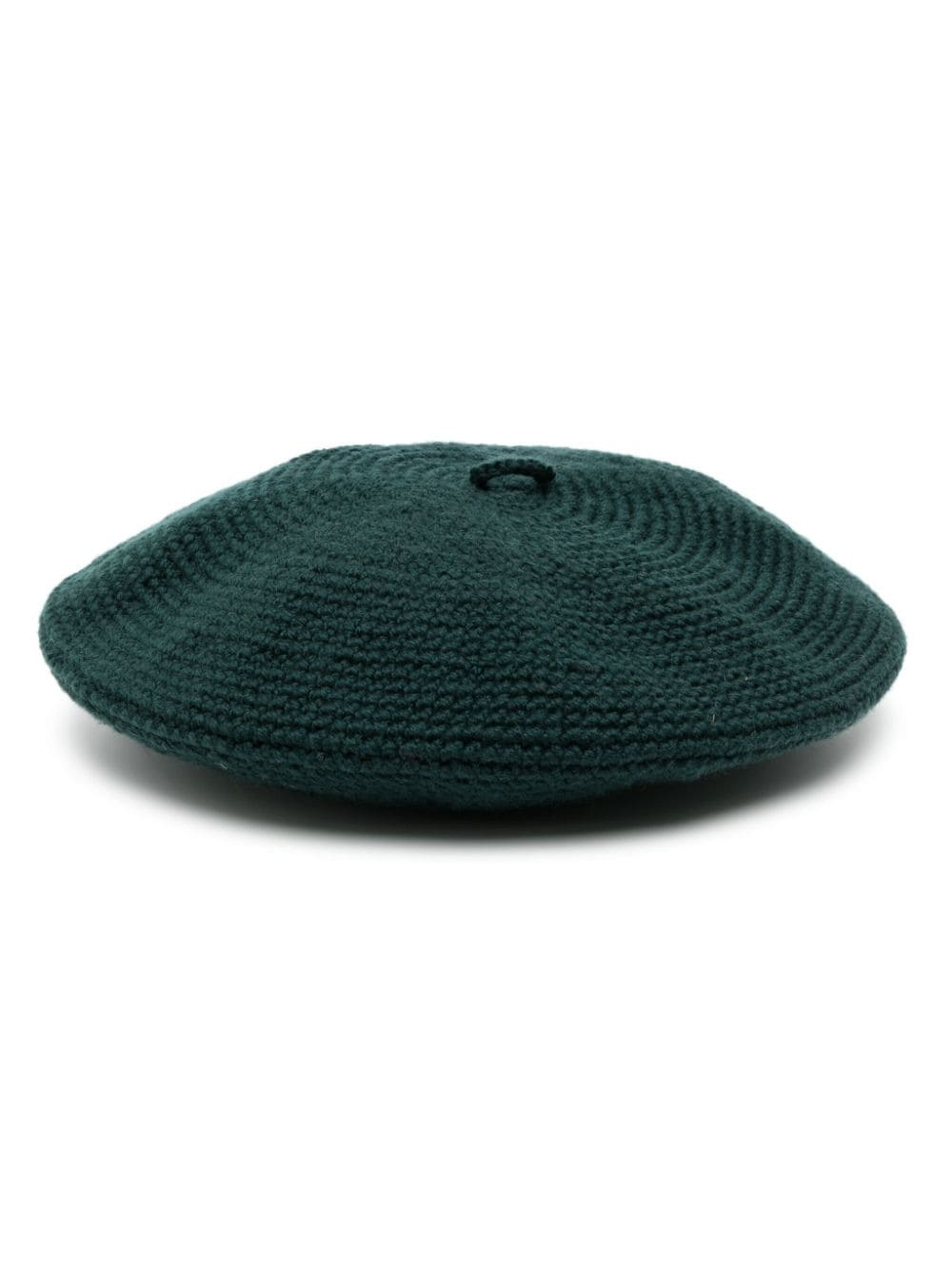 crochet-knit wool beret - 1