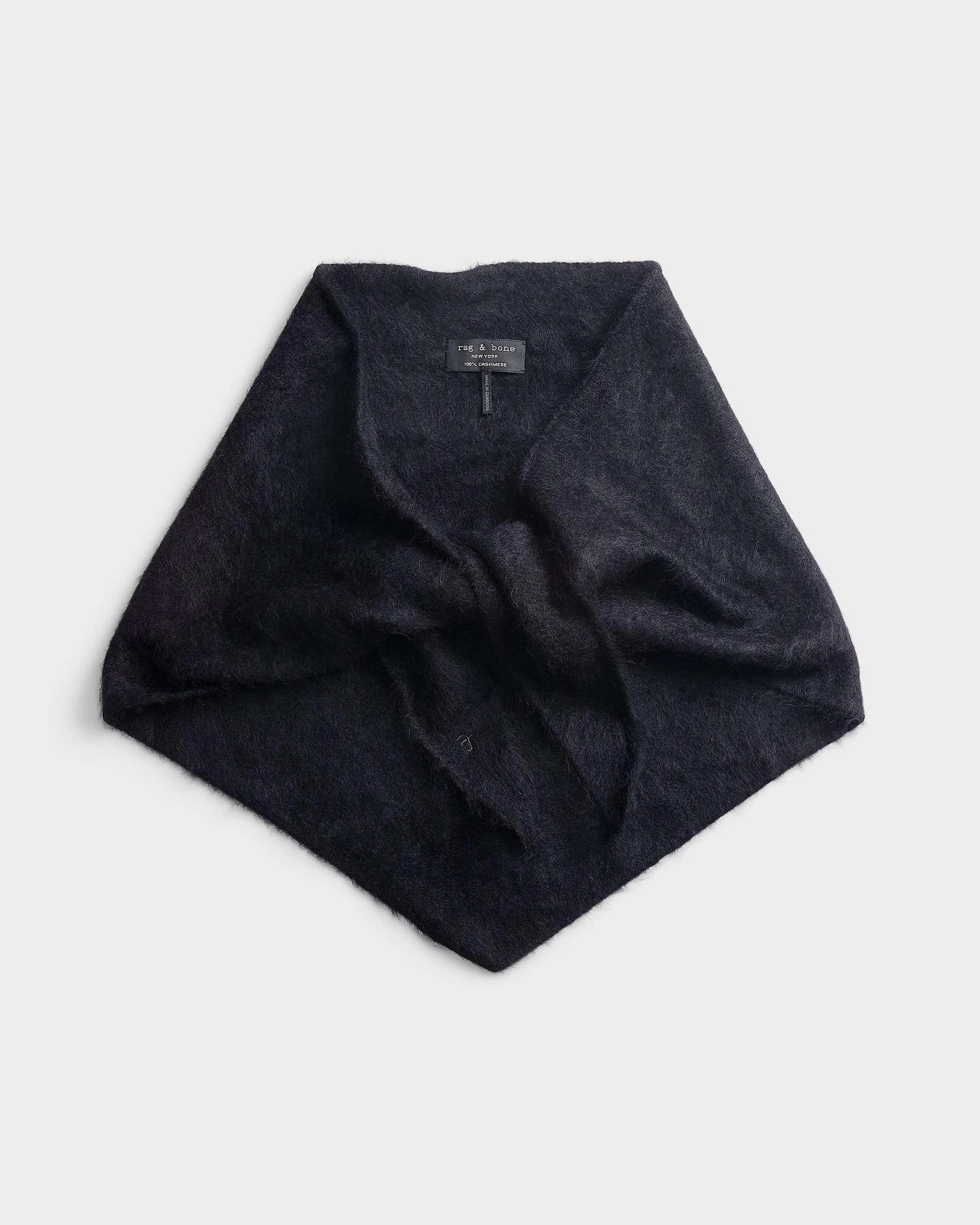 Jada Brushed Cashmere Bandana Scarf - 1